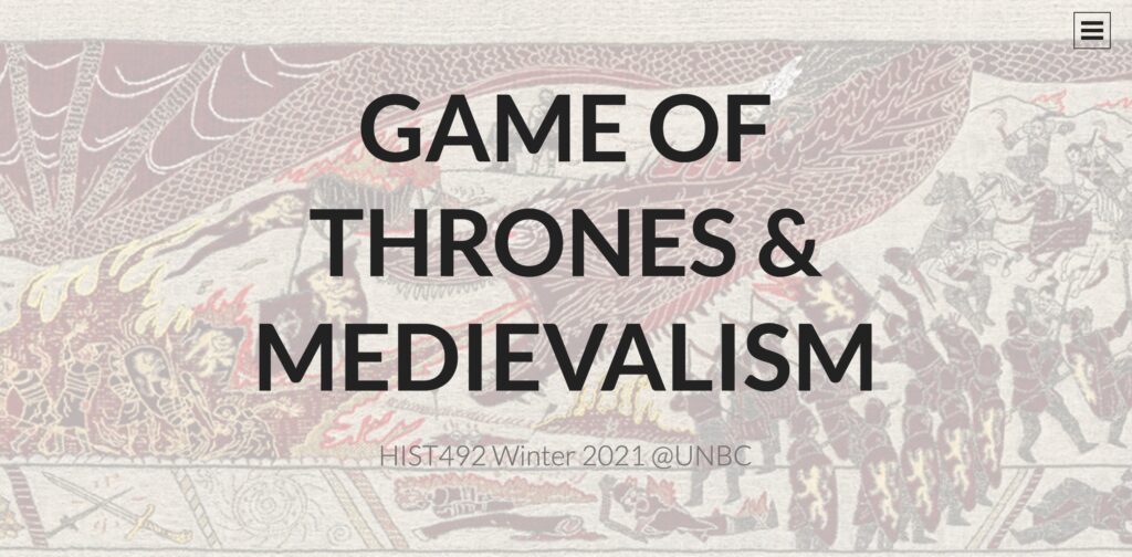 Game of Thrones $ Medievalism web site